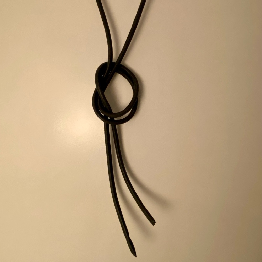 Pre-owned Dark Grey Silvia Tcherassi Leather Belt Cords. Excellent condition. OS